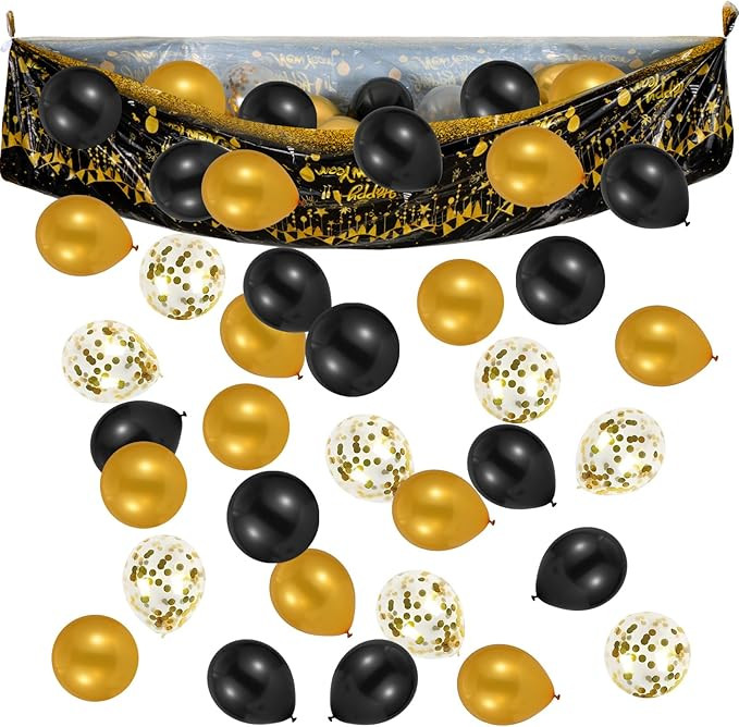 53 Pcs 2026 New Year's Balloon Drop Kit New Year's Eve Celebration Decoration Suitable for Party | Amazon (US)