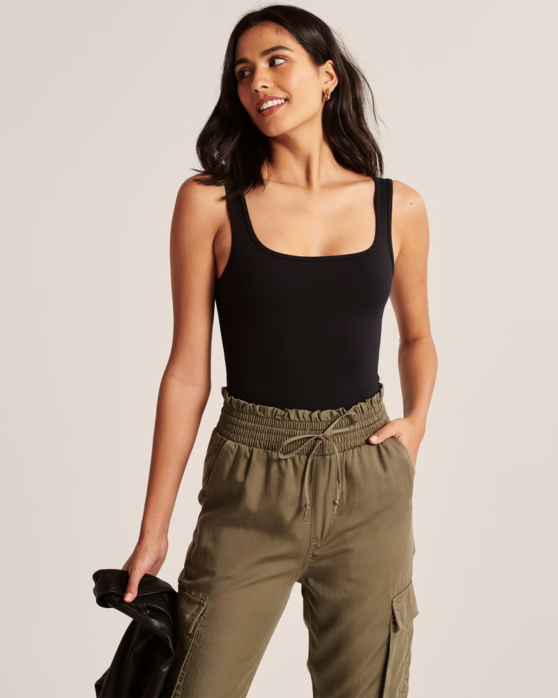Women's 90s Seamless Fabric Tank Bodysuit | Women's Tops | Abercrombie.com | Abercrombie & Fitch (US)