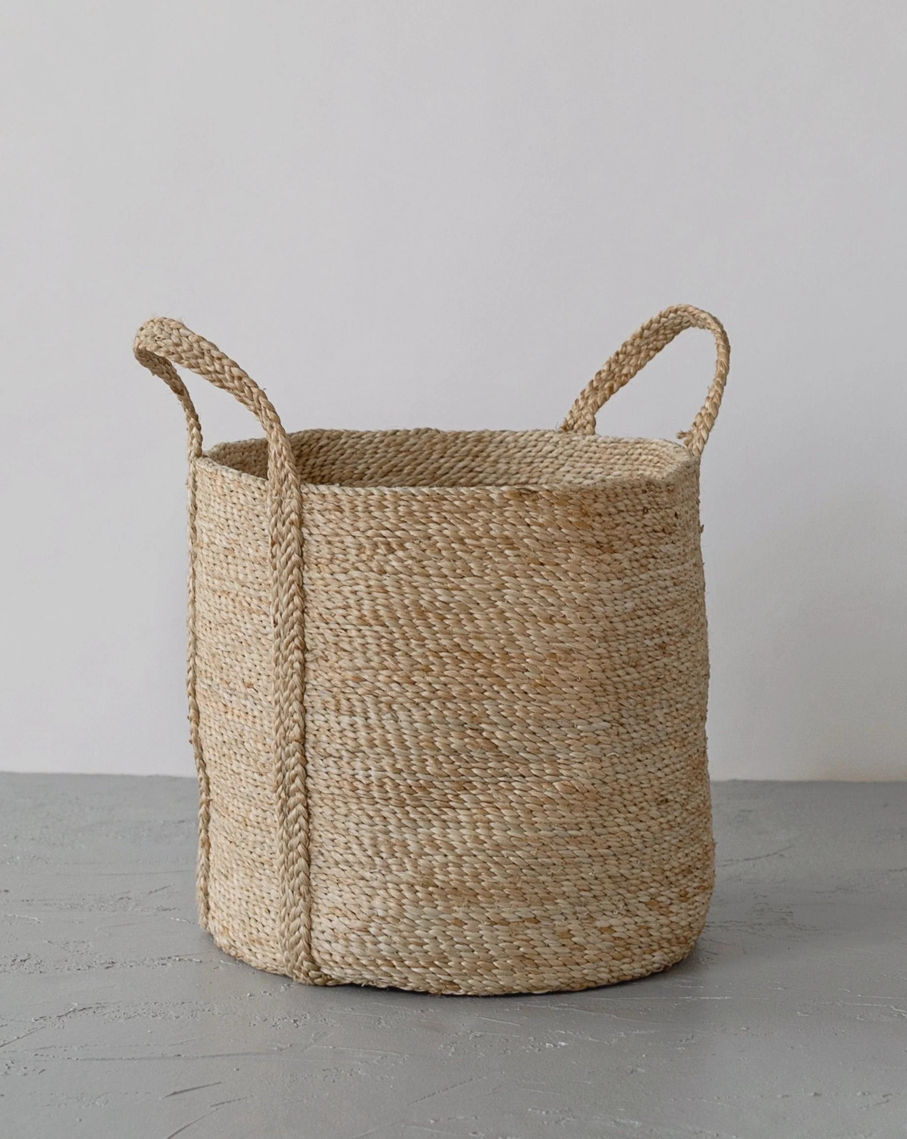 Round Jute Laundry Basket | Made Trade | Made Trade