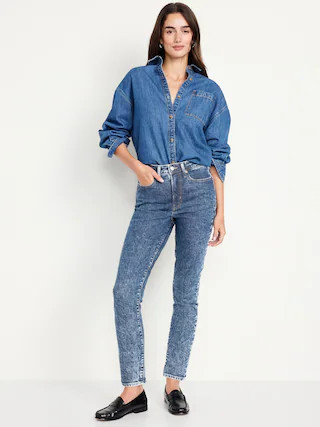 High-Waisted OG Straight Ankle Jeans | Old Navy (CA)