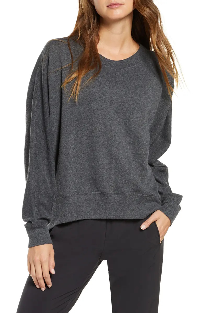 Carey Crew High/Low Sweatshirt | Nordstrom