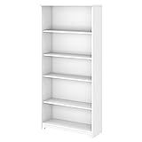 Bush Furniture Cabot 5 Shelf Bookcase, White | Amazon (US)