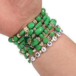 Twinfree Bohemian Bracelets for Women Stretch Multilayer Colorful Beads Bracelet with Charm Jewel... | Amazon (US)
