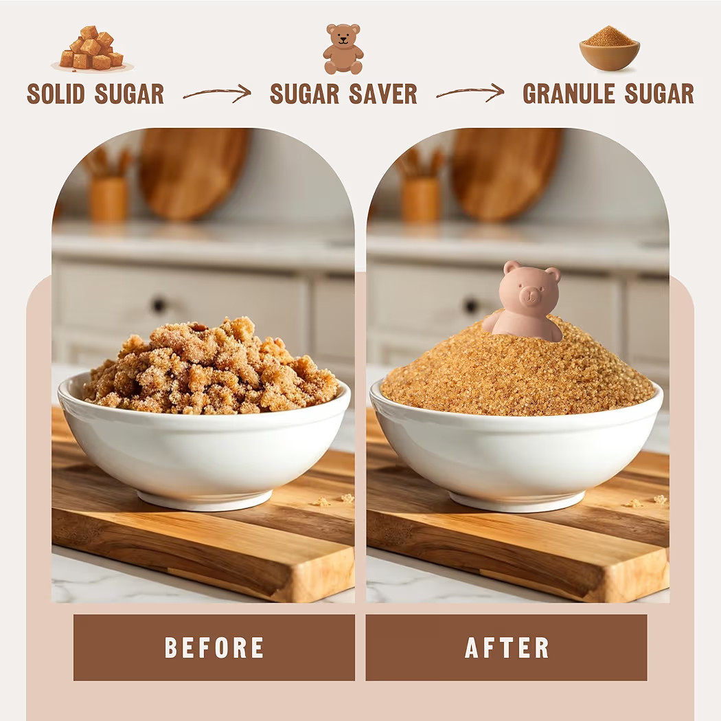 Brown Sugar Keeper 3D – Terracotta Clay Bear Softener, Unique Moisture Holder for Baking Essent... | Amazon (US)