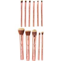 Metal Rose 11 Piece Brush Set With Cosmetic Bag | Beauty Bay