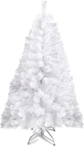 PREXTEX White Christmas Tree - Full-Bodied 4 ft Christmas Tree - Artificial 320 Tip Hinged Canadian Fir - Small Christmas Tree with Sturdy Metal Stand for Small Spaces, Easy to Assemble and Store | Amazon (US)