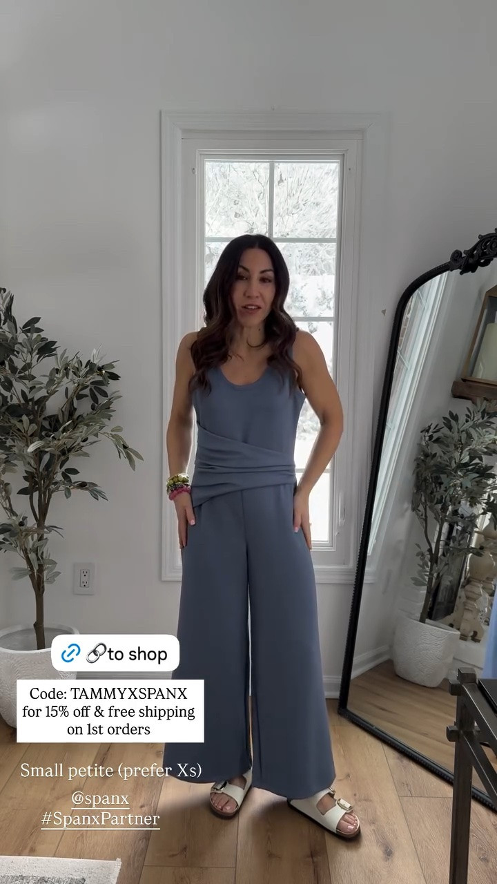 Spanx sale. Wearing small petite jumpsuit, but need XS petite. Jumpsuits.

#LTKSaleAlert #LTKOver40 #LTKPetite