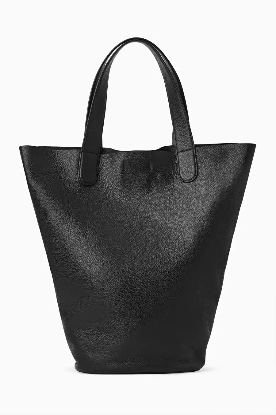 LEATHER SHOPPER TOTE BAG - BLACK - COS | COS UK