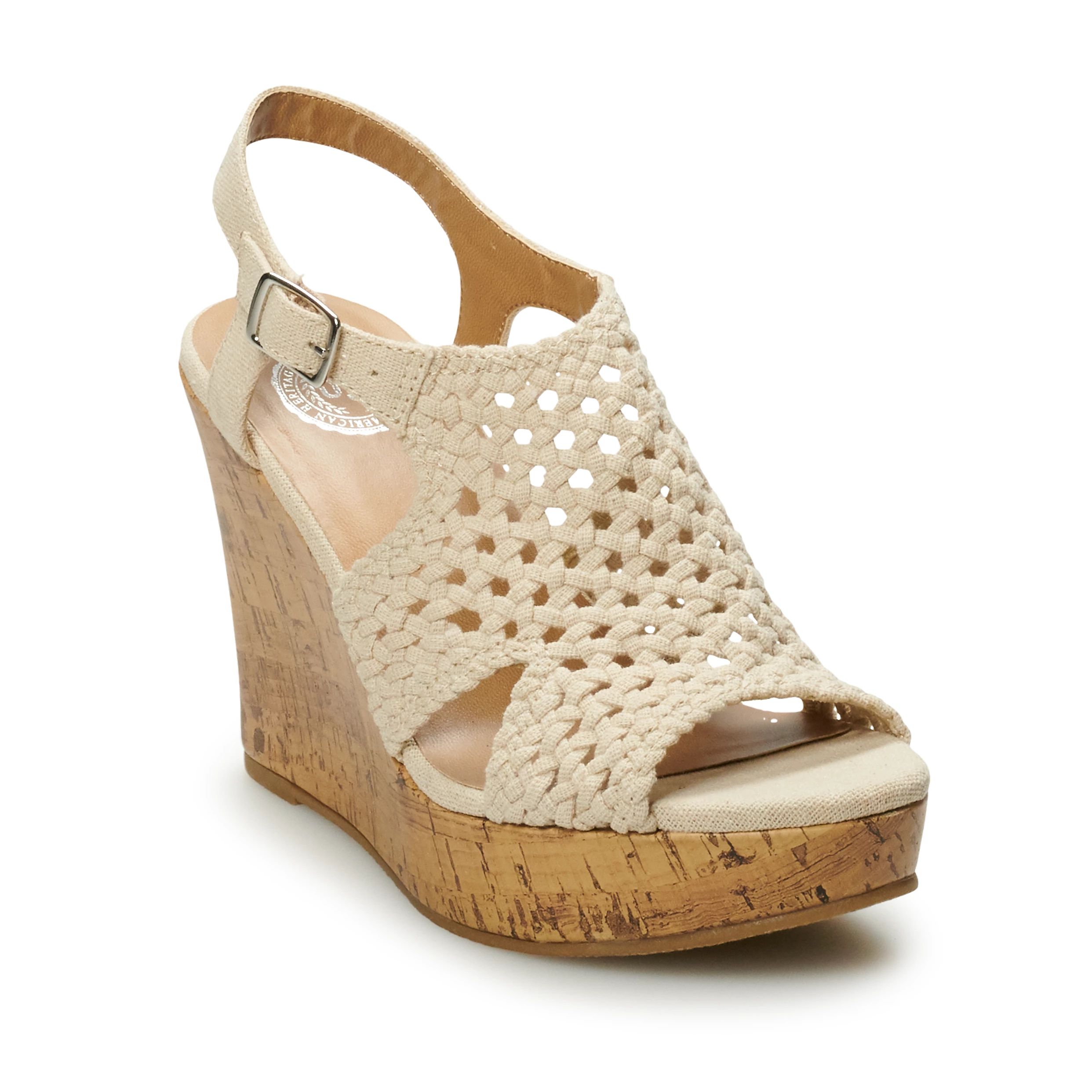 SO® Taffy Women's Wedge Sandals | Kohl's