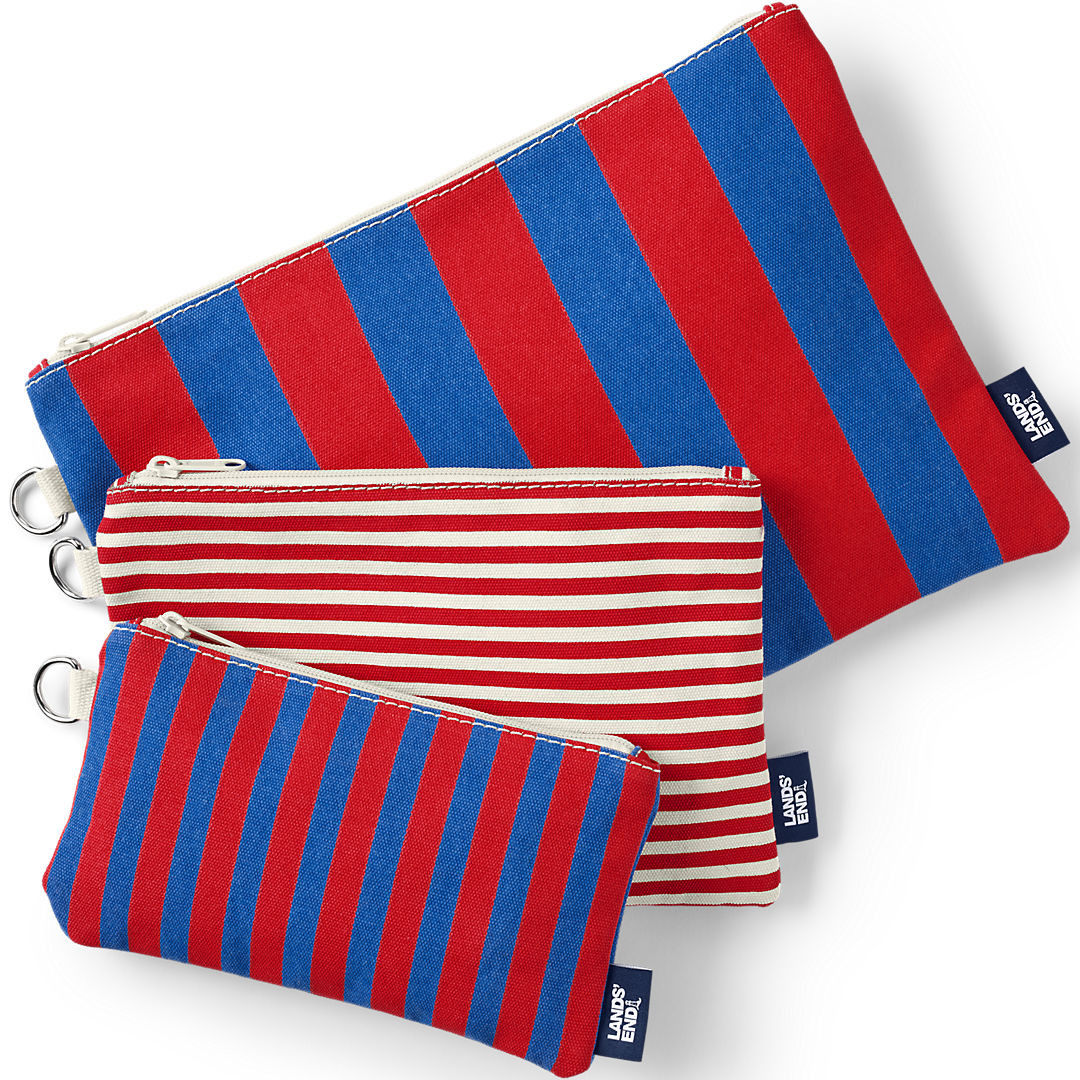 Zip Canvas Pouch 3 Pack | Lands' End (US)