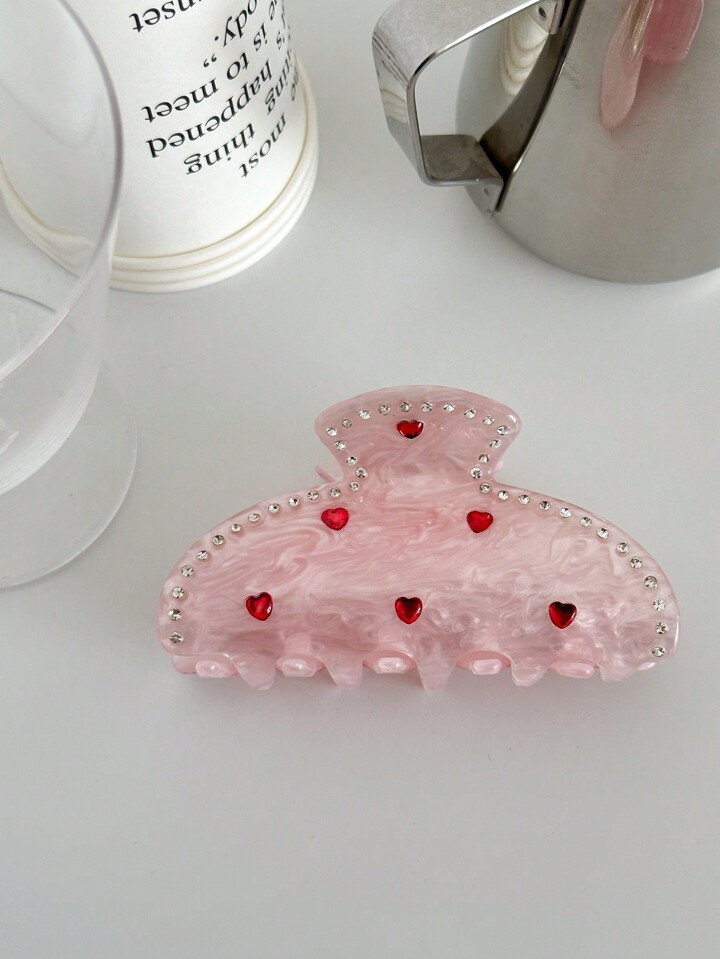 1pcs Hair Claw Clamps Pink Hair Barrettes Medium Non Slip Clips Hair Accessories For Women And Gi... | SHEIN