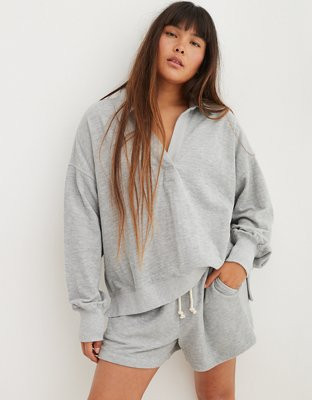 Aerie Endless Summer Polo Sweatshirt | American Eagle Outfitters (US & CA)