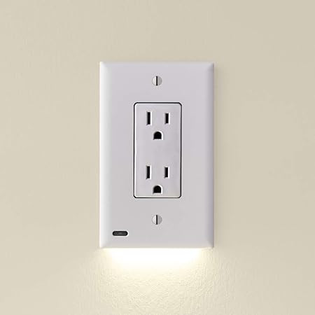 Single - SnapPower GuideLight for Outlets [For Standard Decor, NOT GFCI outlets] - Night Light - ... | Amazon (US)