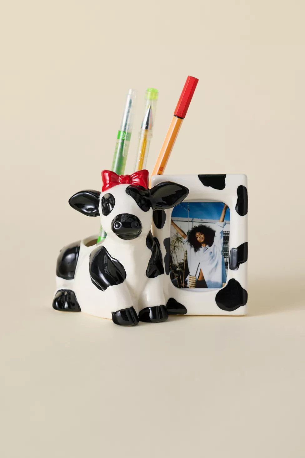 Cow INSTAX MINI Ceramic Picture Frame Vase | Urban Outfitters (US and RoW)