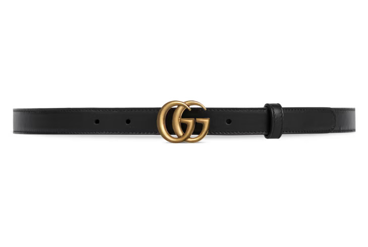 Gucci Leather belt with Double G buckle | Gucci (US)