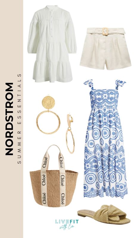 Summer chic is effortless with these Nordstrom finds. Breeze through your day in a lightweight, airy shirt dress or pair high-waisted shorts with a structured belt for a polished look. Accessorize with textured gold hoop earrings for a touch of glam. The standout piece? A printed maxi dress that’s perfect for any summer soiree. Carry your essentials in a stylish jute tote and slide into comfortable, woven sandals for the perfect finish. #NordstromStyle #SummerEssentials #MaxiDressLove #ElegantEase #SeasonalTrends #ChicComfort #LiveFitWithEm

#LTKSeasonal #LTKstyletip #LTKshoecrush