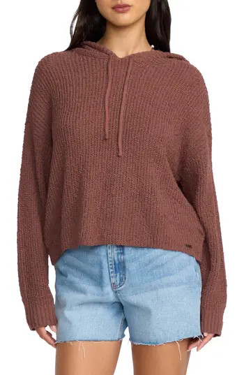 Billabong Hot Beachin' Hooded Sweater in Espresso Brown at Nordstrom Rack, Size Medium | Nordstrom Rack