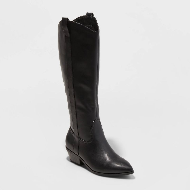 Women&#39;s Sadie Western Boots - Universal Thread&#8482; Black 8.5 | Target