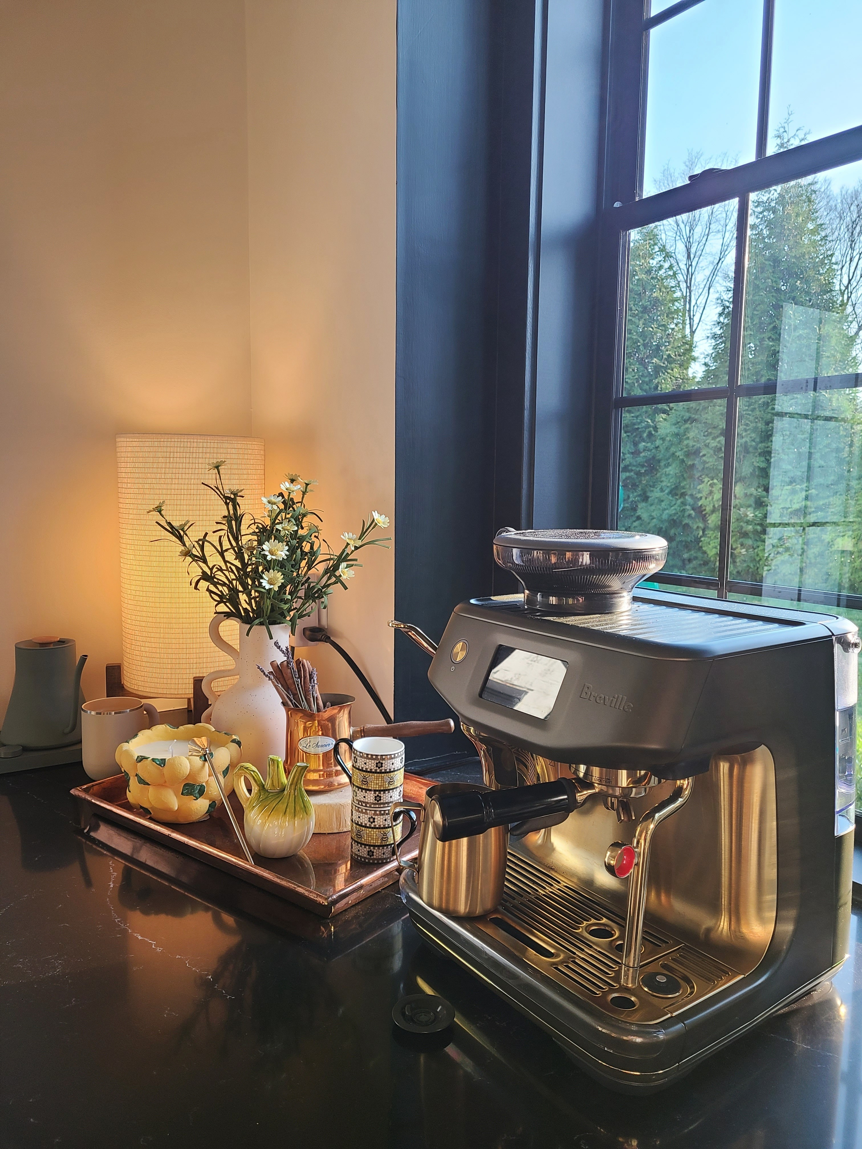 Spring coffee bar breville williams sonoma 

#LTKHome #LTKSeasonal