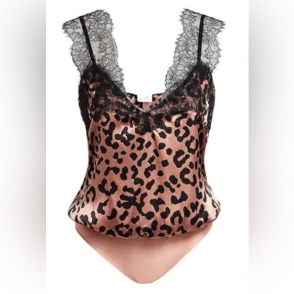 Cami NYC The Lauren Silk Leopard Print Bodysuit | Poshmark