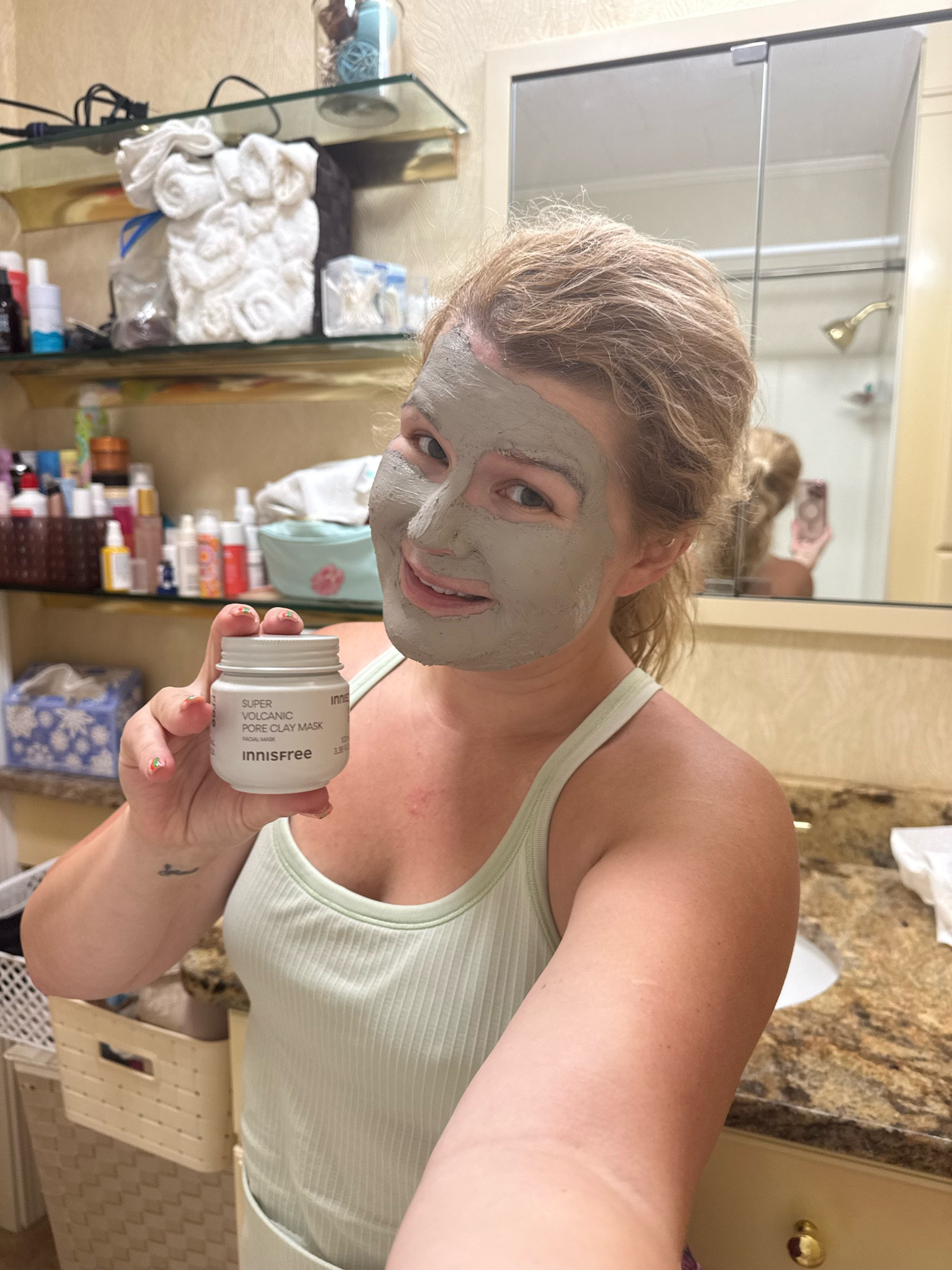 Sunday face mask is brought to you by @innisfree volcanic clay mask

#LTKselfcare #LTKPetite #LTKBeauty