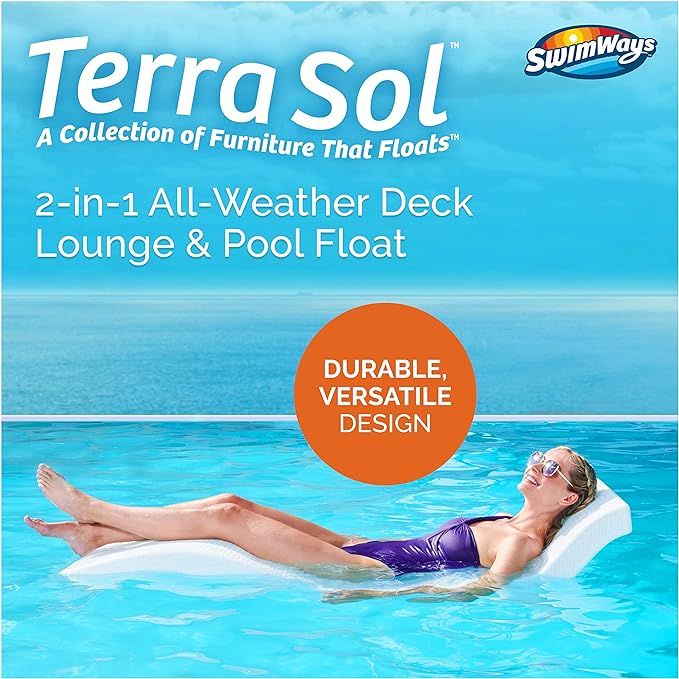 SwimWays Terra Sol Sonoma 2-in-1 Adult Pool Floats & Patio Lounge Chair, Durable Beach Chair & Ou... | Amazon (US)