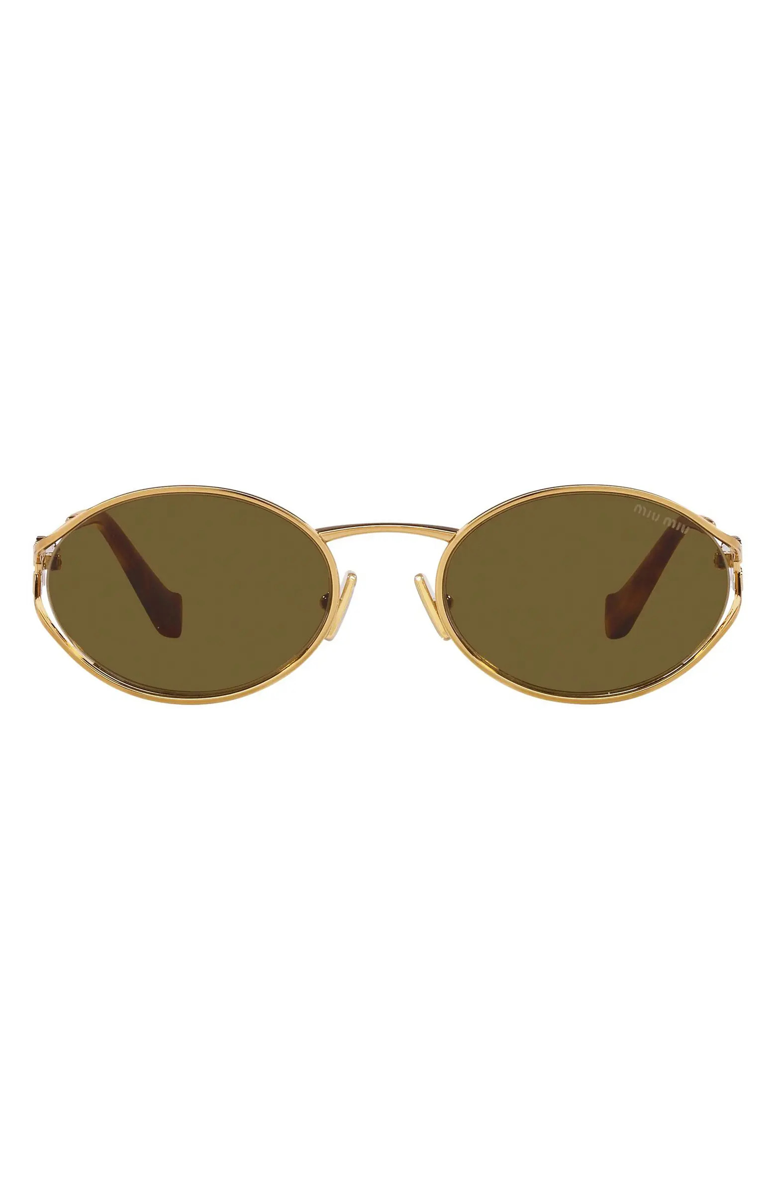 Miu Miu 54mm Oval Sunglasses | Nordstrom | Nordstrom