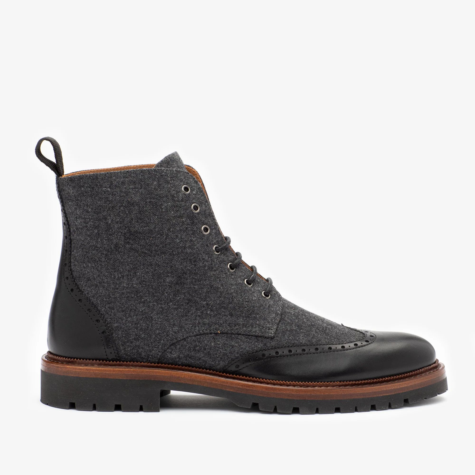 The Livingston Boot in Black – Wool Boots | TAFT | Taft