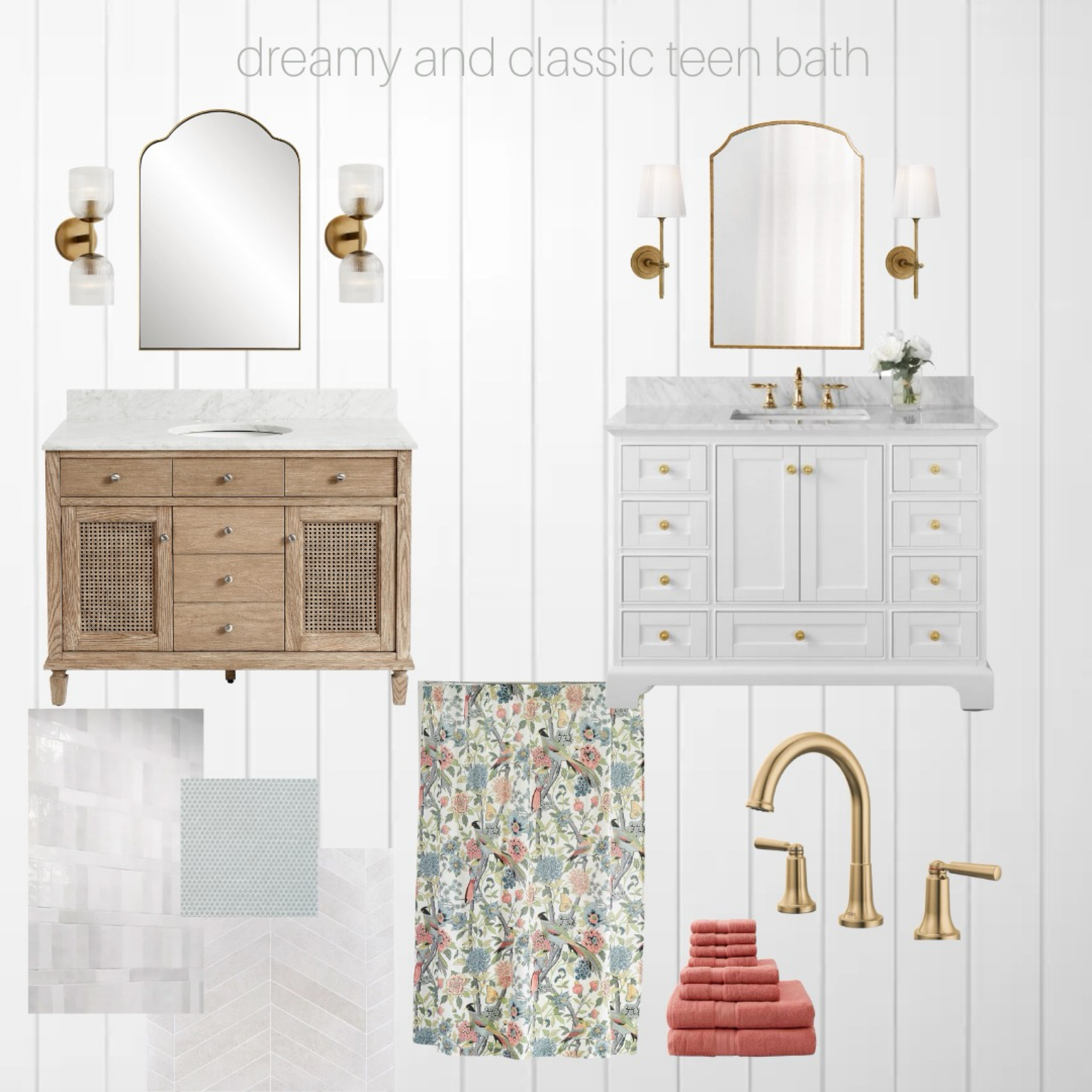 A dreamy and classic bathroom with pops of color  

#LTKkids #LTKhome #LTKfamily