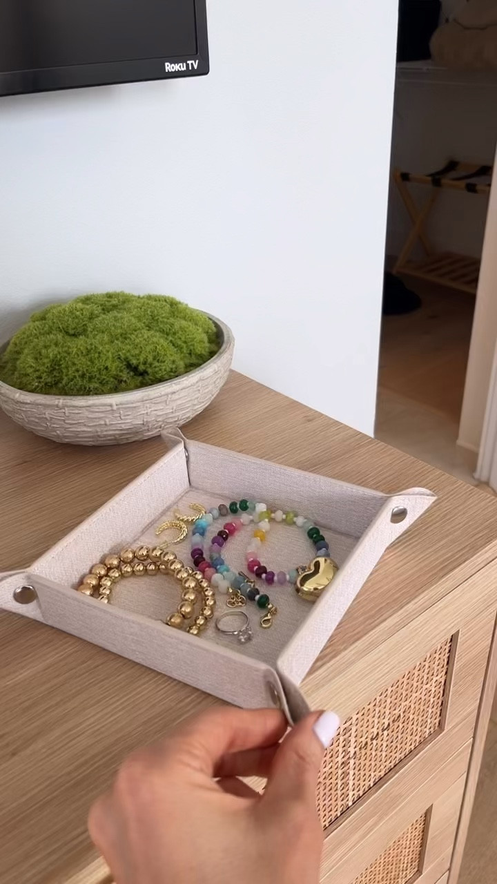 Keep your jewelry in one spot with this valet tray. Perfect for travel! Unsnaps & lays flat for packing 

#LTKTravel #LTKvlog #LTKstorytime