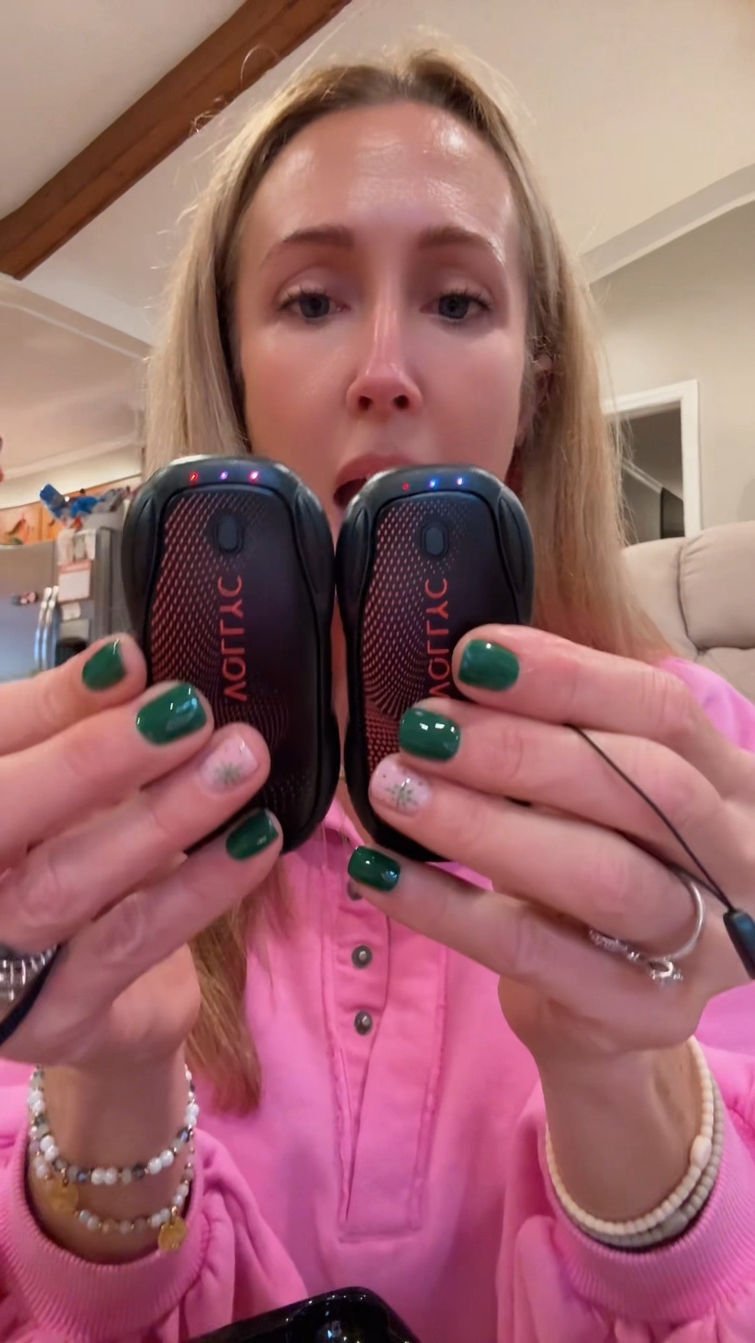 Magnetic Rechargeable hand warmers. Different temperature settings  3 Heat Levels(104℉-140℉), 7 H Long Lasting warmth. 

#LTKGiftGuide #LTKHoliday #LTKSeasonal