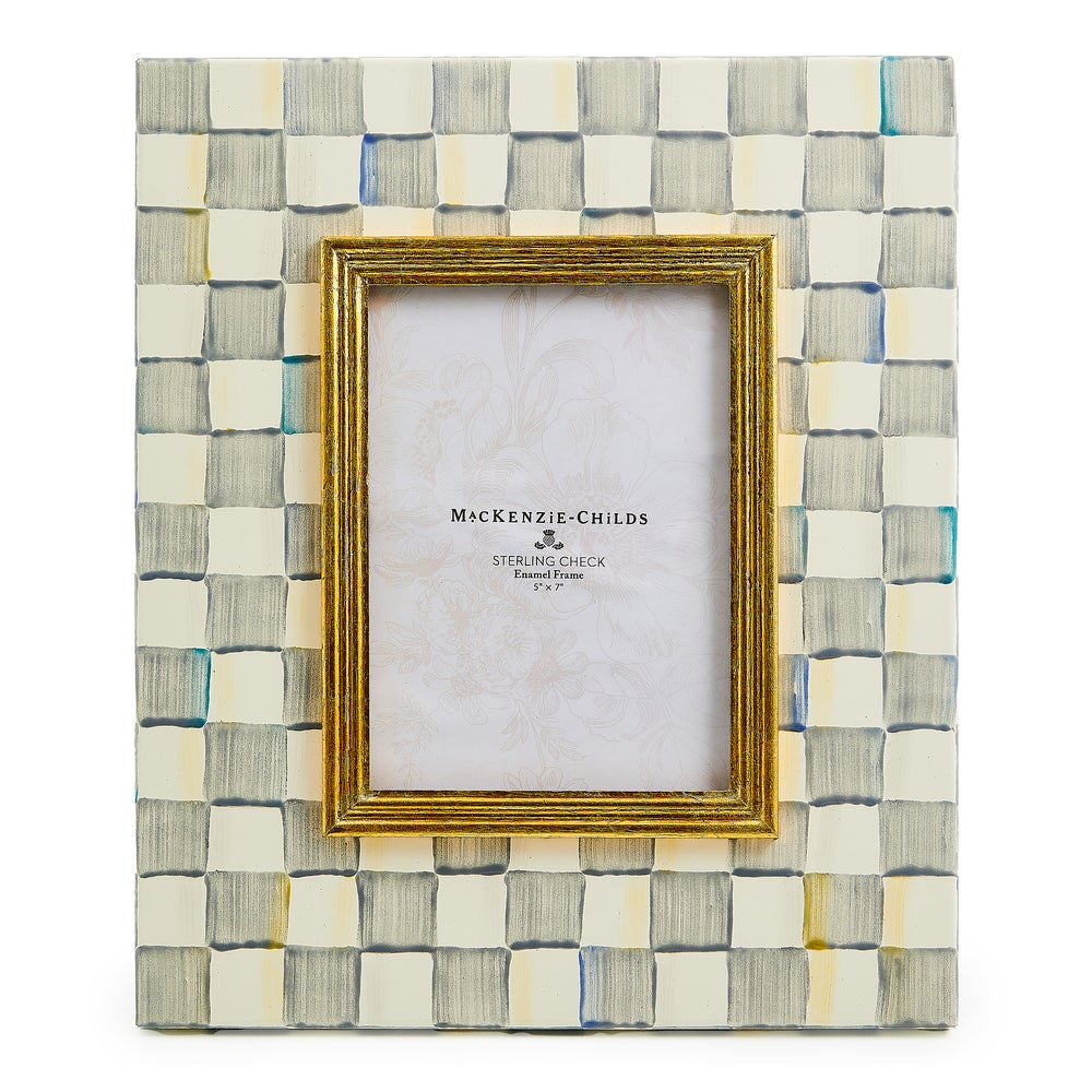 Sterling Check 5" x 7" Frame | MacKenzie-Childs