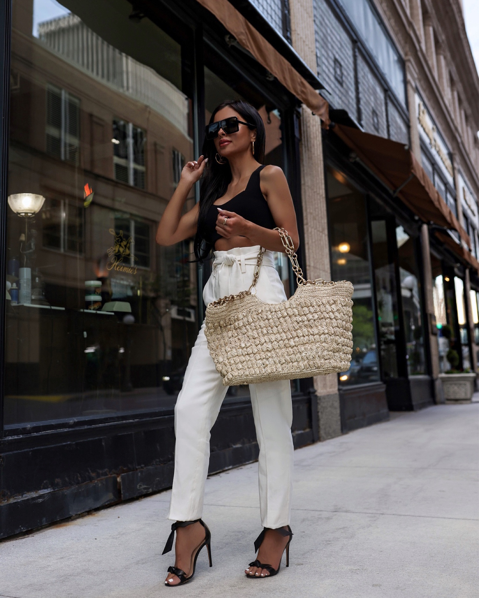 Summer Date Night Outfit - Mia Mia Mine  White dress summer, Chanel bag  outfit, Chanel classic flap bag