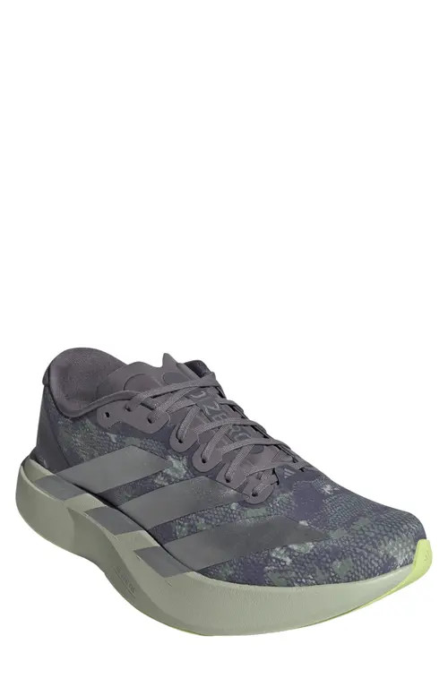 adidas Adizero Evo SL Running Shoe in Halo Green/silver/lemon at Nordstrom, Size 13 | Nordstrom