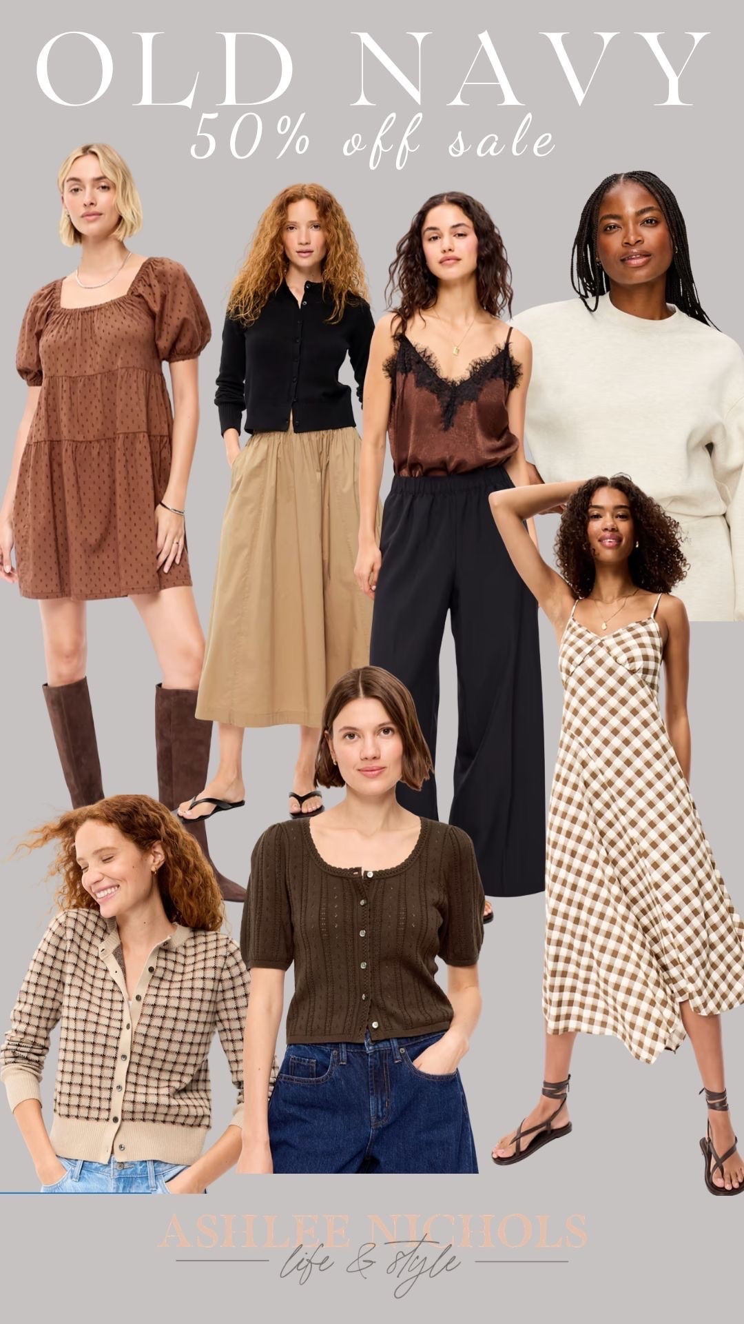 Old navy fall styles 
50% off