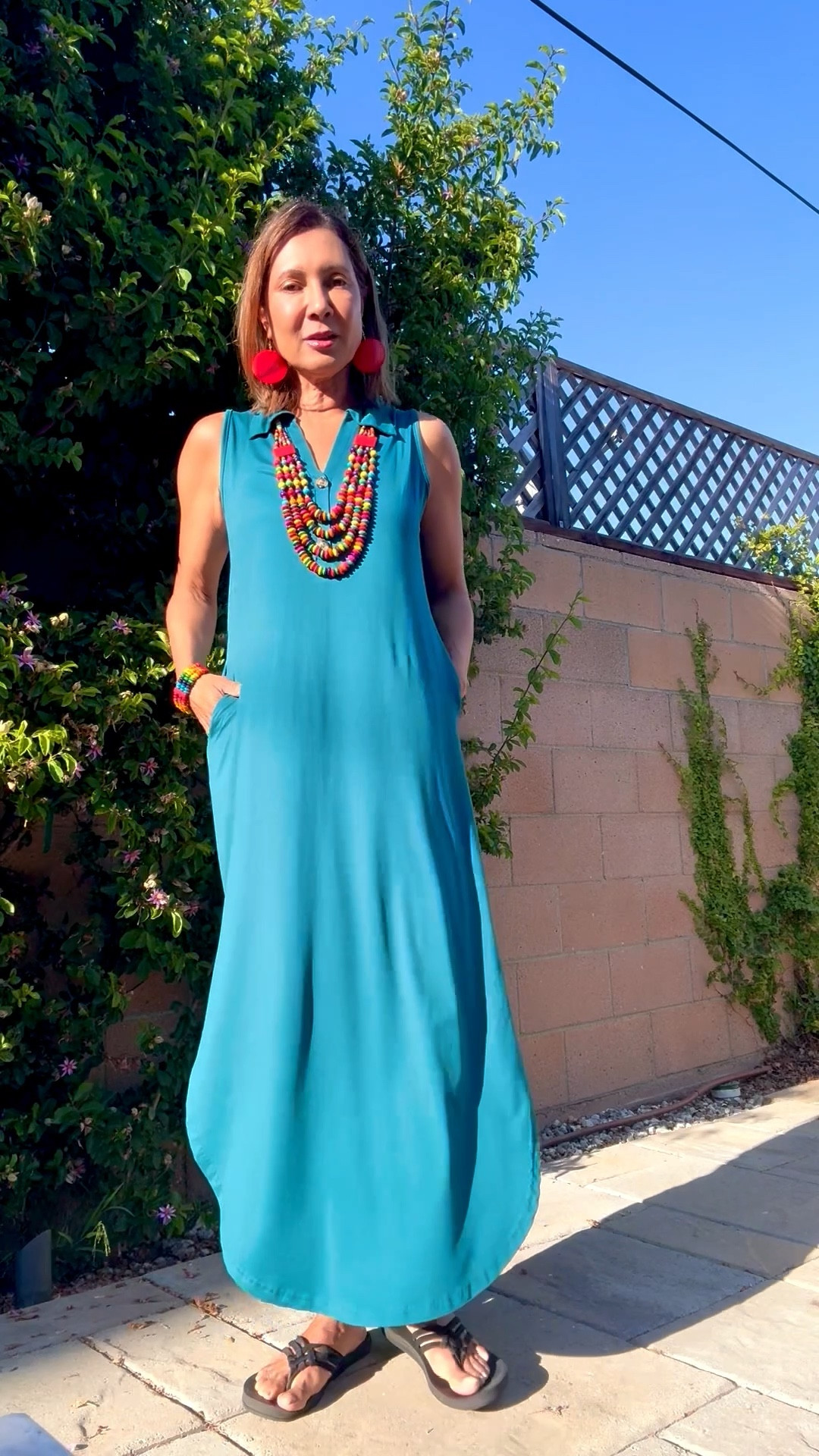 The casual t shirt dress that’s perfect for lounging at home. my exact necklace is no longer available so I’m linking similar for you to re-create the look.

#LTKSeasonal #LTKootd #LTKOver40