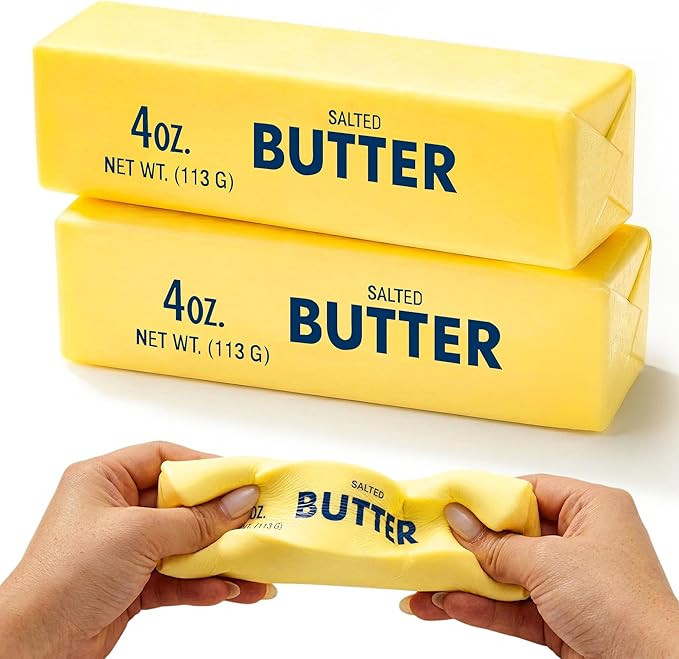 2 PCS Slow Rising Butter Squishy Toys, Soft Squeeze Stress Relief for Office and Home, Sensory Fi... | Amazon (US)
