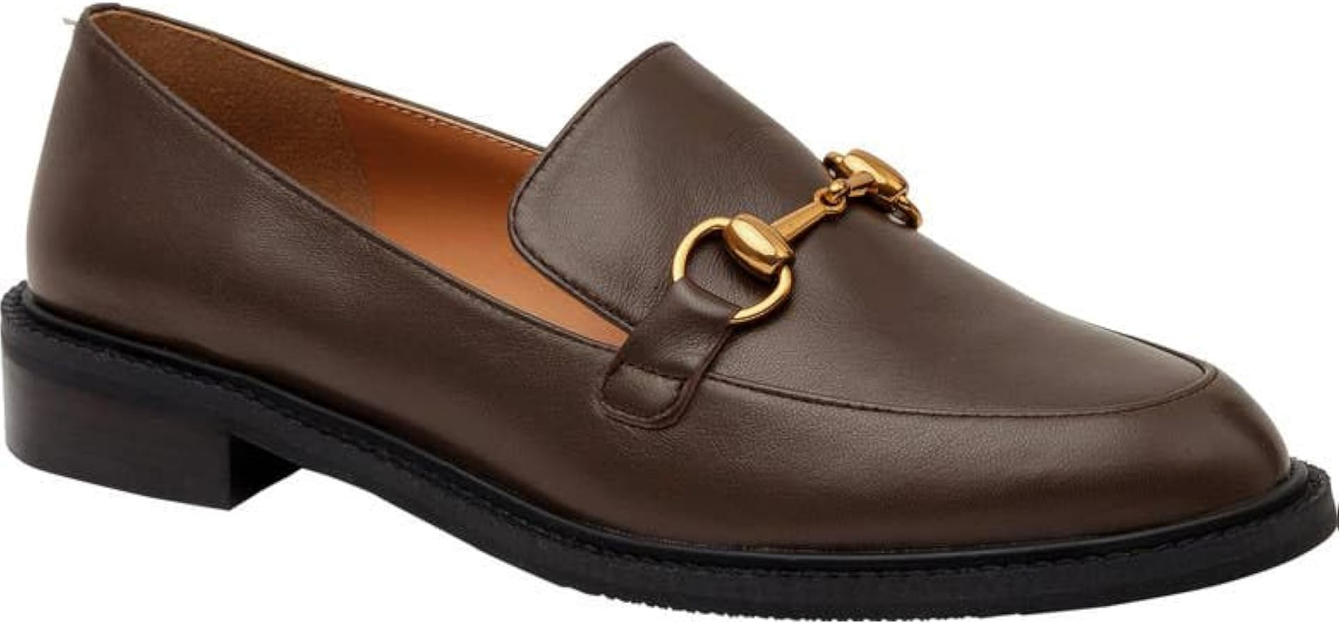 Coutgo Womens Loafers Comfortable Slip On Penny Loafer Casual Chain Flat Work Office Dress Shoes | Amazon (US)