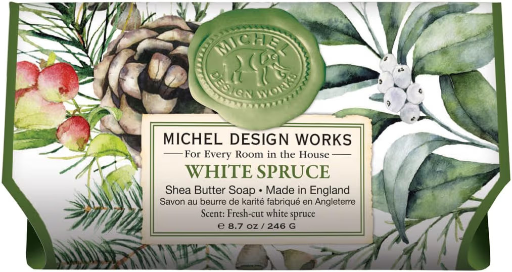 Michel Design Works Large Bath Soap Bar, White Spruce | Amazon (US)