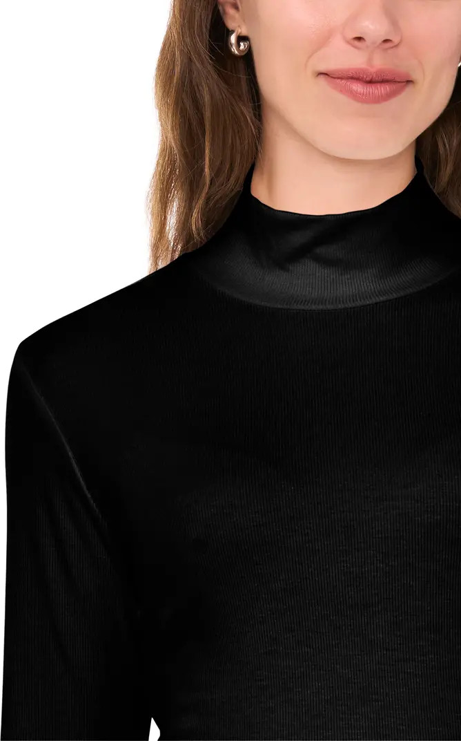 Halogen® Ribbed Mock Neck Top | Nordstrom | Nordstrom