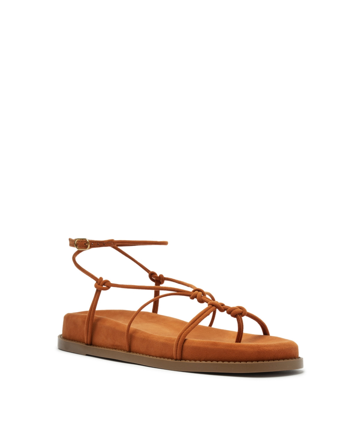 Schutz Women's Calabria Sporty Flat Sandals - Brown | Macy's