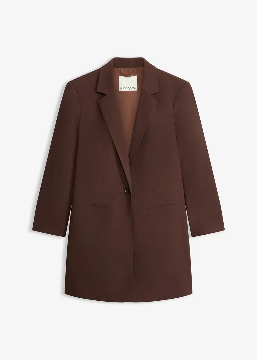 Zeitloser Blazer mit Raffungen an den \u00c4rmeln - braun | bonprix | Bonprix DE