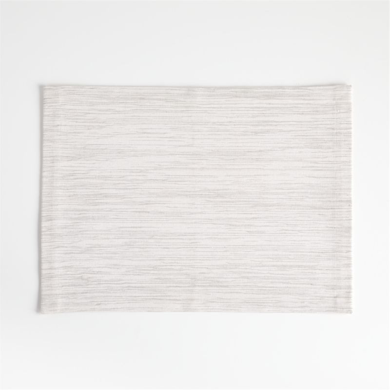 Aspen Crisp White Cotton Placemat + Reviews | Crate & Barrel | Crate & Barrel