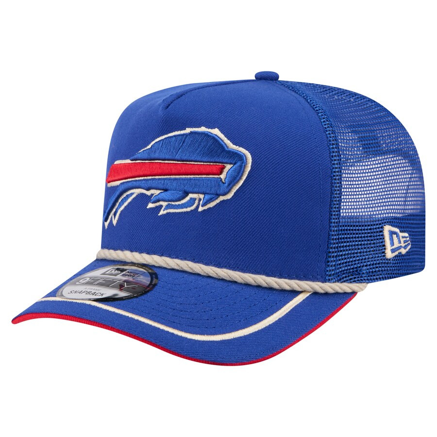Men's Buffalo Bills New Era Royal Vintage Team Rope A-Frame Trucker 9FIFTY Snapback Hat | NFL Shop