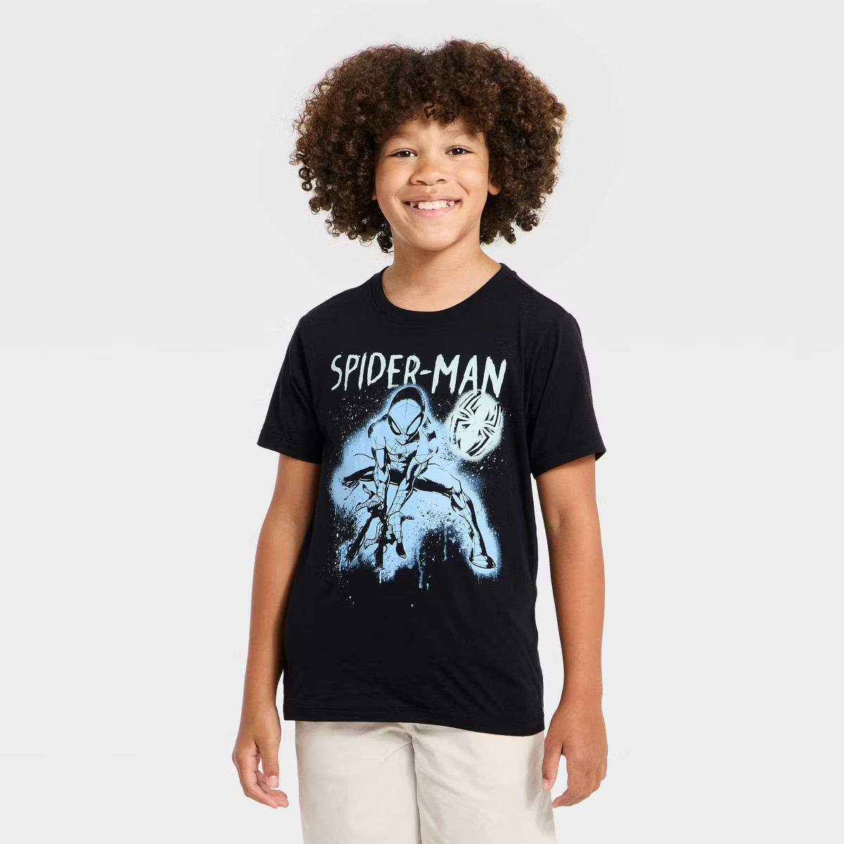 Boys' Marvel Spider-Man Graphic T-Shirt - Black | Target