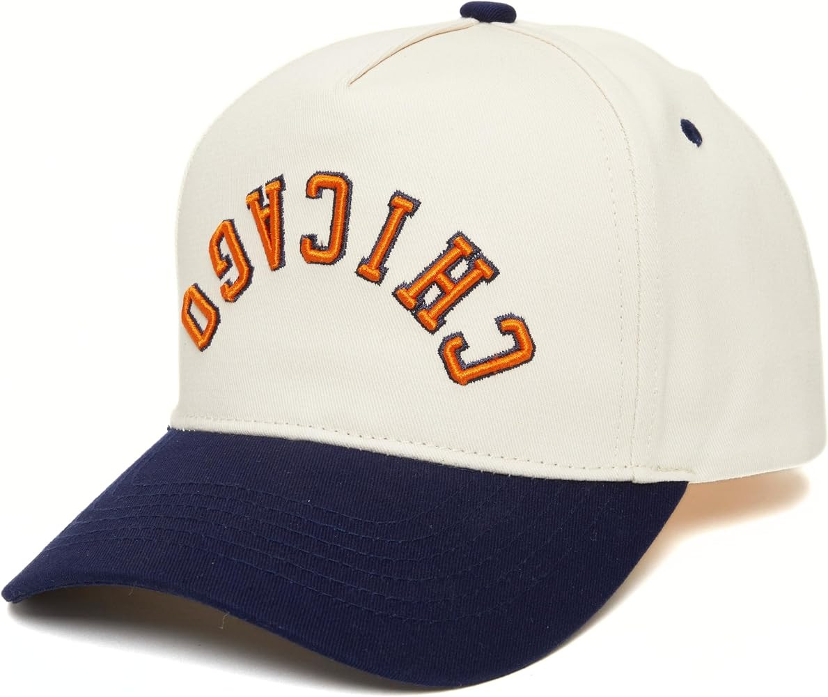 Funky Junque Upside Down City 2 Tone Trucker Hat, Embroidered Baseball Cap | Amazon (US)