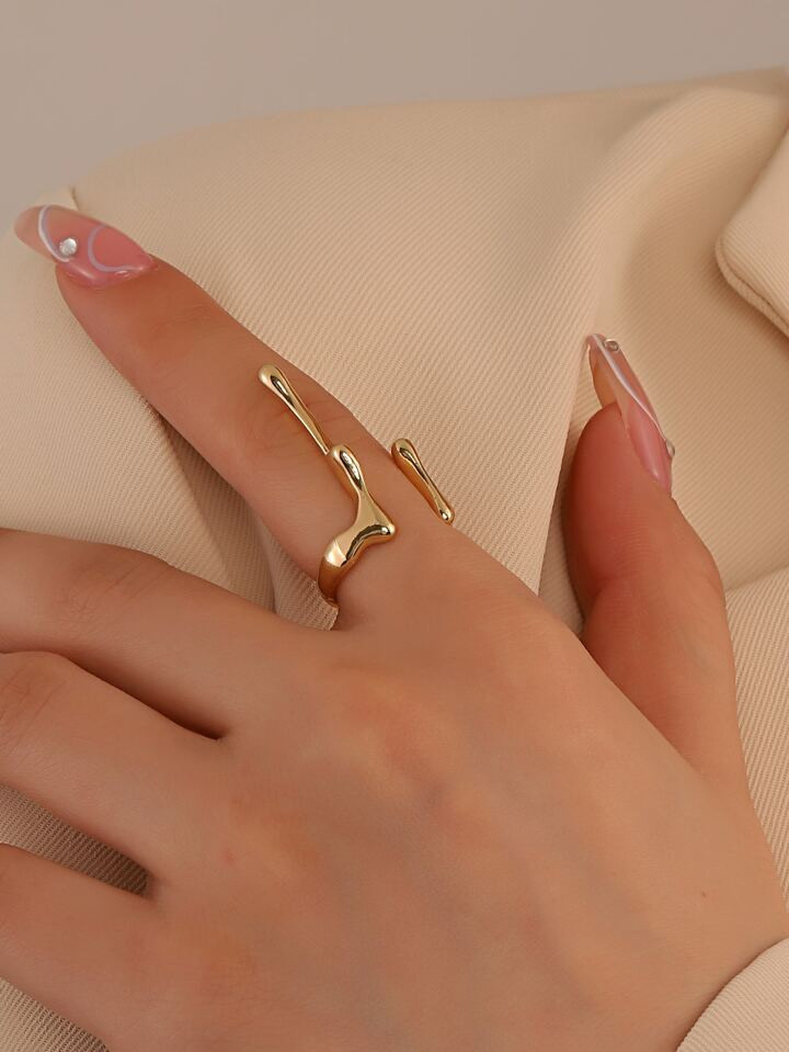 Structured Design Cuff Ring | SHEIN USA | SHEIN