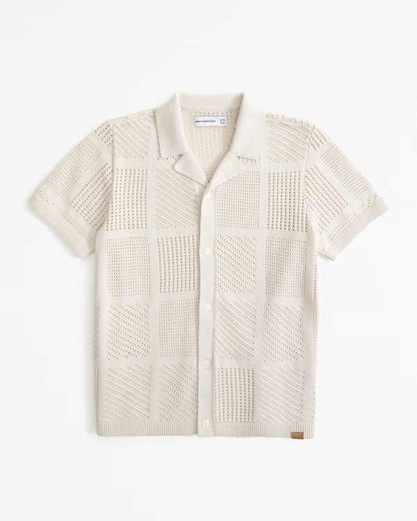 button-through sweater polo | Abercrombie & Fitch (US)