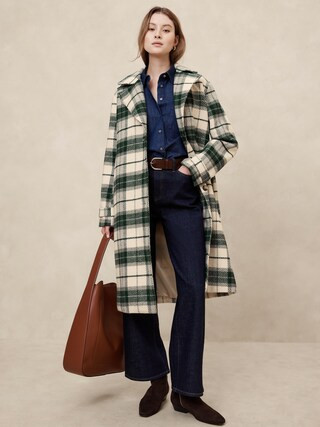 Plaid Coat | Banana Republic Factory