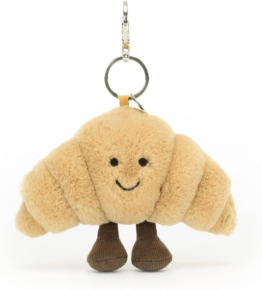 Jellycat Amuseables Croissant Bag Charm, 3 inches | Food and Drink Plush Keychain | Great Gift Id... | Amazon (US)
